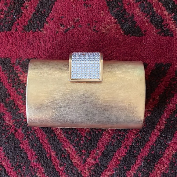 Vintage Gold Clutch Box Purse from Nordstrom - Picture 3 of 13